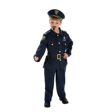 Spooktacular Costume Costume de policier pour enfants en bleu