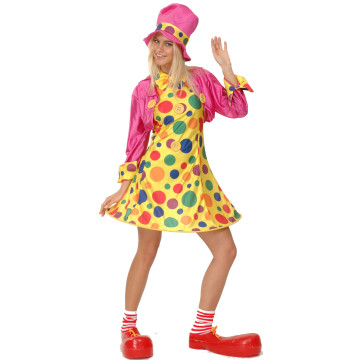 Déguisement clown amusant femme