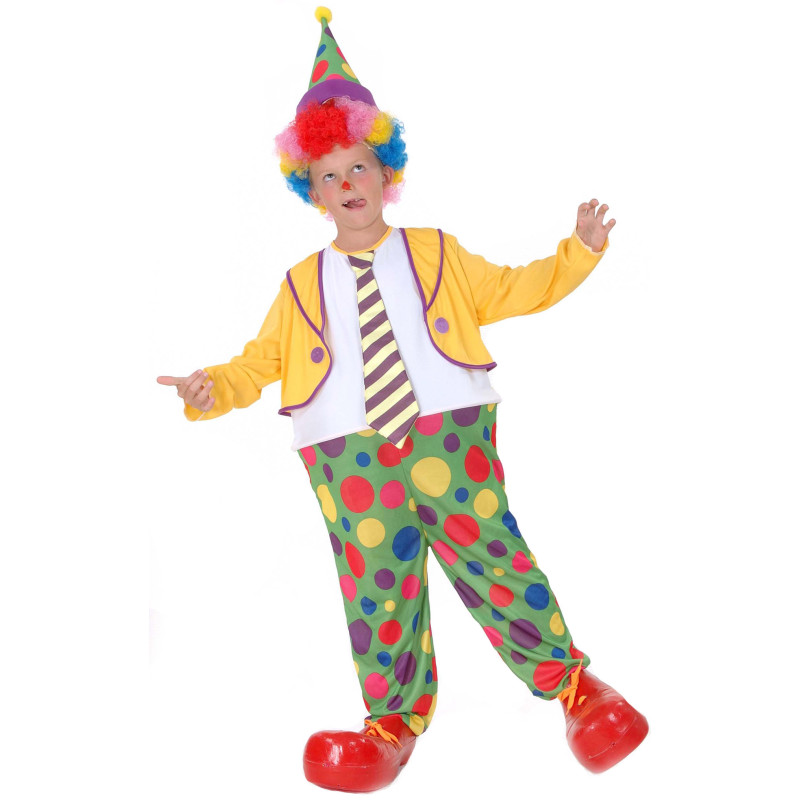 Déguisement Homme - Clown - Combinaison et Chapeau - Taille au