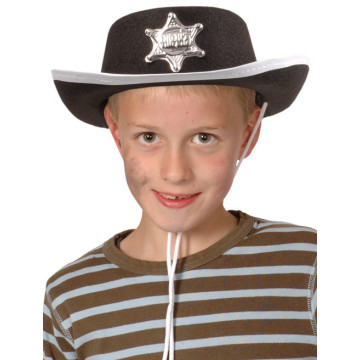 Chapeau cowboy noir enfant