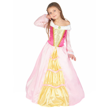 Déguisement princesse robe satinée fille