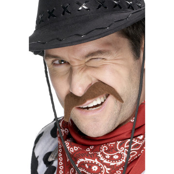 Moustache cowboy adulte