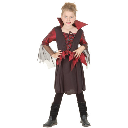 Déguisement vampire satiné fille Halloween