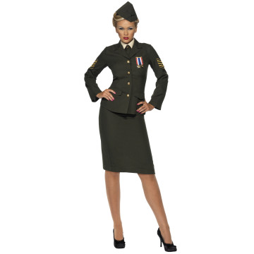 Déguisement officier militaire femme