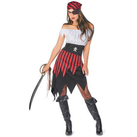 Déguisement pirate dentelé femme