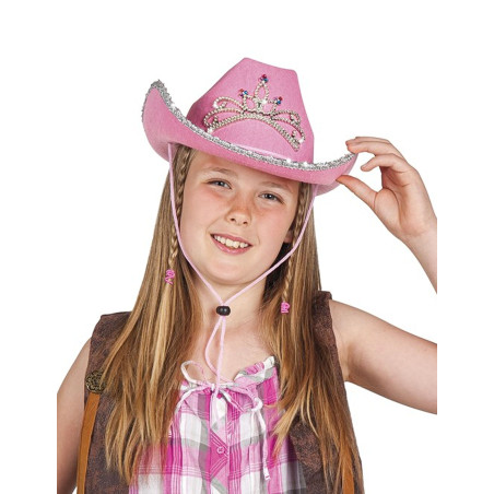 Chapeau cowgirl princesse fille