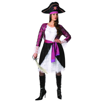 Déguisement pirate femme rose