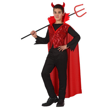 Déguisement diable enfant à sequins Halloween