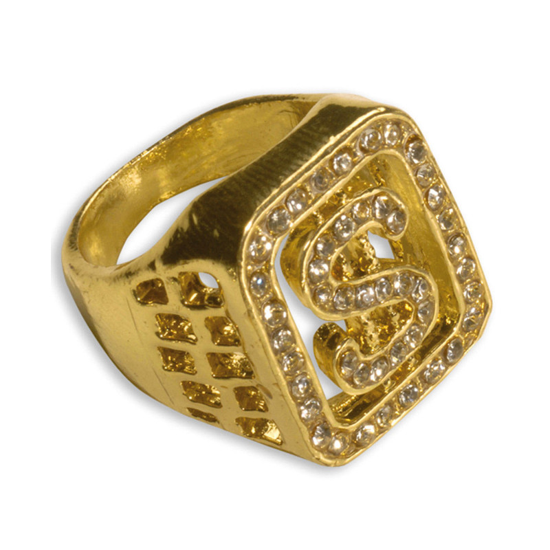 Bague dollars strass adulte