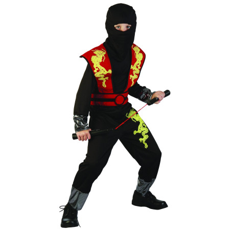 Déguisement ninja dragon jaune garçon