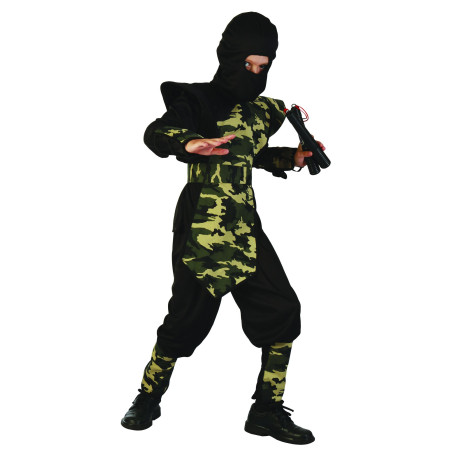 Déguisement ninja militaire plastron garçon