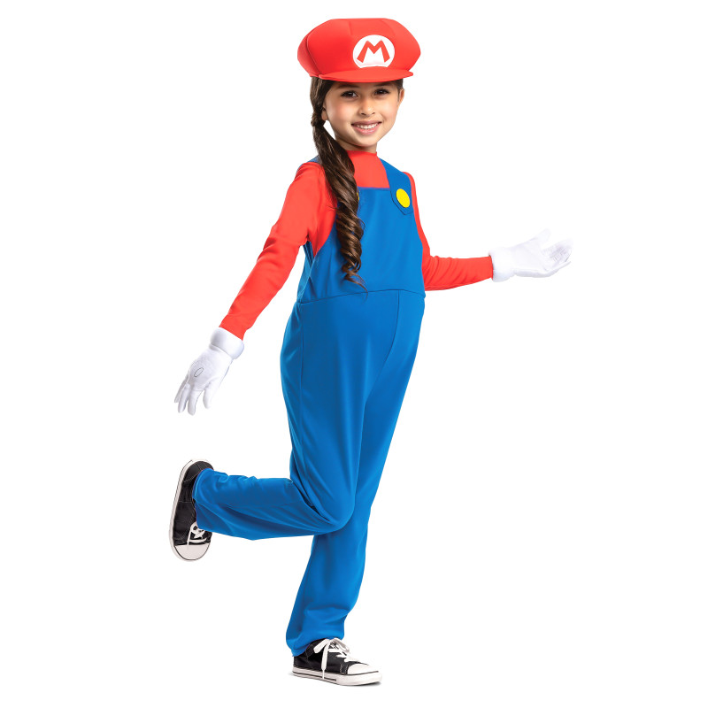 Costume de Super Mario et Luigi pour enfant, adulte, homme et