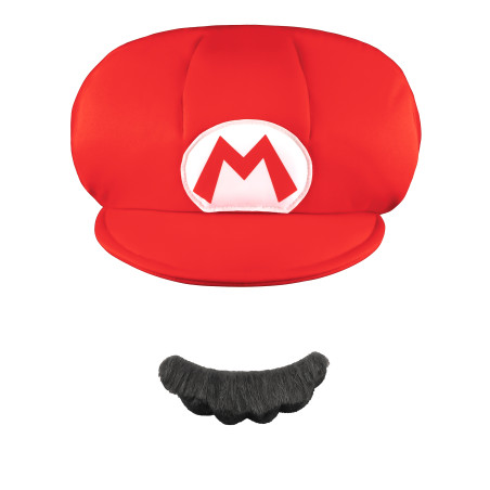 Casquette et Moustache Mario™ Enfant