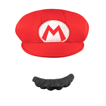 Casquette et Moustache Mario™ Adulte