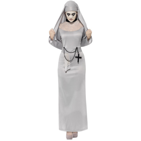 Déguisement fantôme religieuse femme Halloween