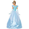 Déguisement princesse robe bleu satiné femme