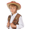 Chapeau cowboy de l'ouest en paille enfant