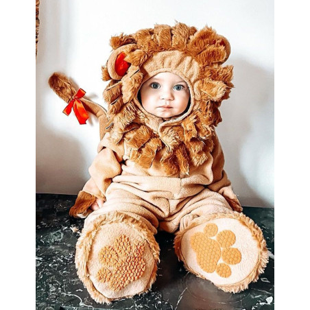 Déguisement de lion luxe pour bébé