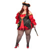 Déguisement Pirate rouge pour femme - Premium