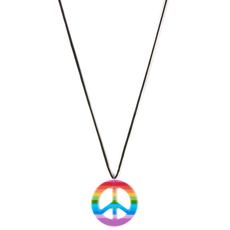 Collier hippie multicolore Adulte