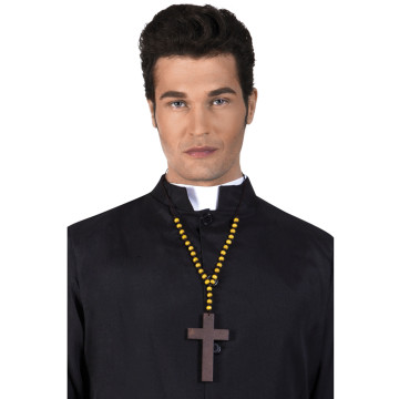 Collier croix de moine adulte