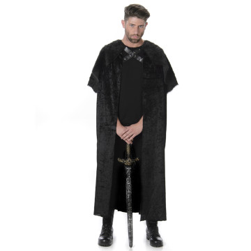 Cape avec fourrure homme