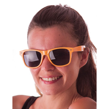 Lunettes blues fluo orange adulte