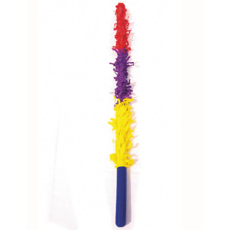 Baton piñata multicolore plastique rigide 50 cm