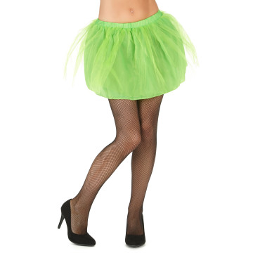 Tutu vert avec jupon opaque femme