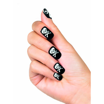 Faux ongles adhésifs pirate femme