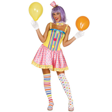 Déguisement clown pastel femme