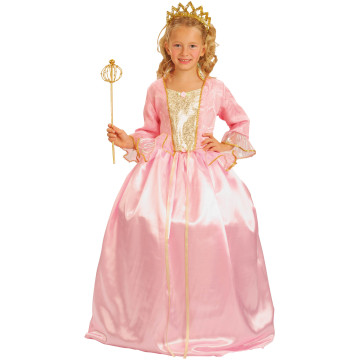 Déguisement Princesse rose luxe fille