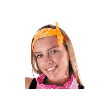 Bandana orange fluo adulte