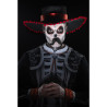 Kit maquillage squelette mexicain adulte Dia de los muertos