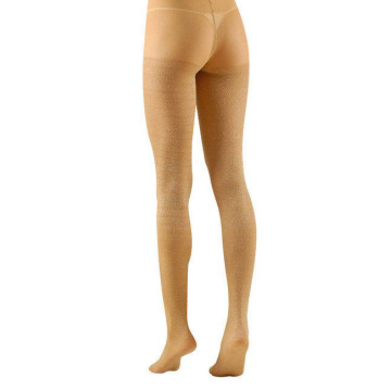 Collants pailletés doré