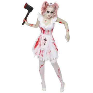 Déguisement demoiselle d'honneur zombie femme Halloween