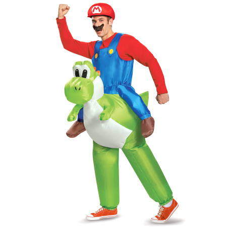 Déguisement gonflable Mario sur Yoshi Nintendo® adulte