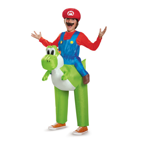 Déguisement gonflable Mario sur Yoshi Nintendo® enfants