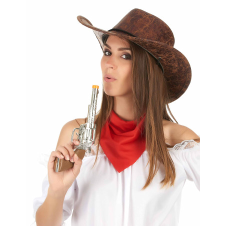 Chapeau de Cowboy, Sexy Girl, Blanc - Aux Feux de la Fête - Paris