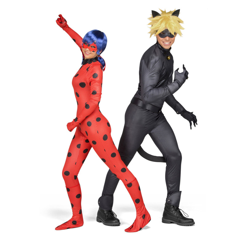 Accessoire de déguisement Miraculous Ladybug Gants Rouge et Noir