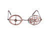 Lunettes rondes bronze Steampunk