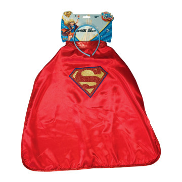 Cape et Serre-tête Supergirl Super Hero Girls enfant