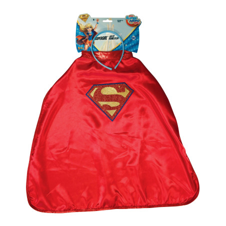 Cape et Serre-tête Supergirl Super Hero Girls enfant