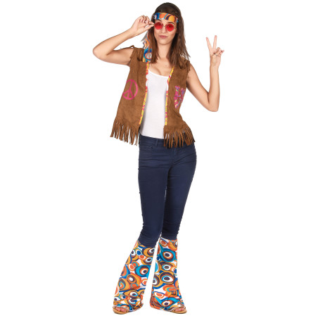 Kit accessoires hippie rétro adulte