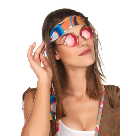 Kit accessoires hippie rétro adulte