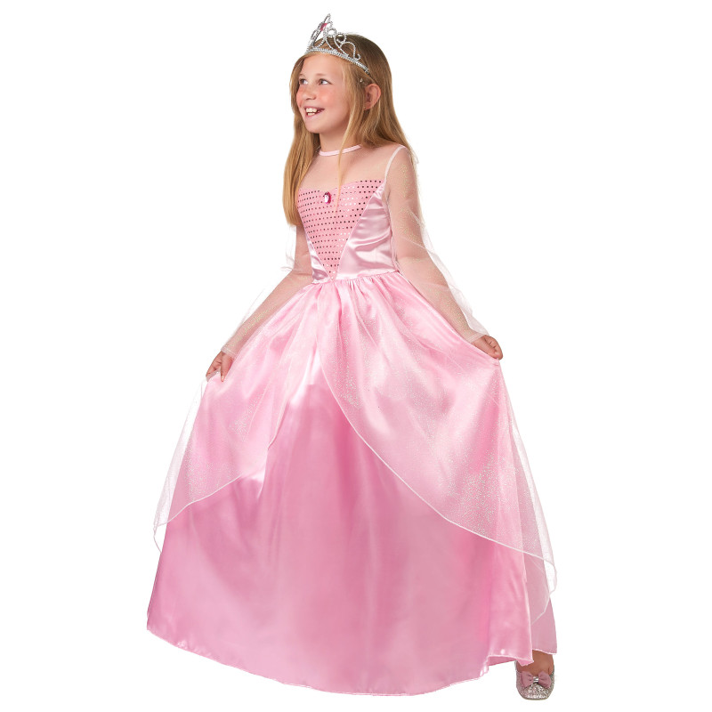 Déguisement princesse robe satinée fille 4-6 ans