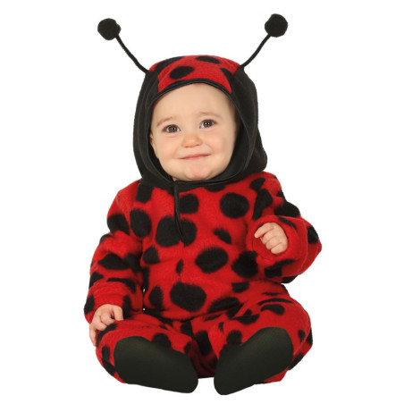 Déguisement combinaison avec capuche coccinelle bébé