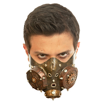 Demi-masque Steampunk adulte