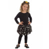 Tutu noir et argent halloween fille