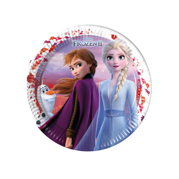 Affiche anniversaire personnalisée - Thème Frozen Reine & Violet